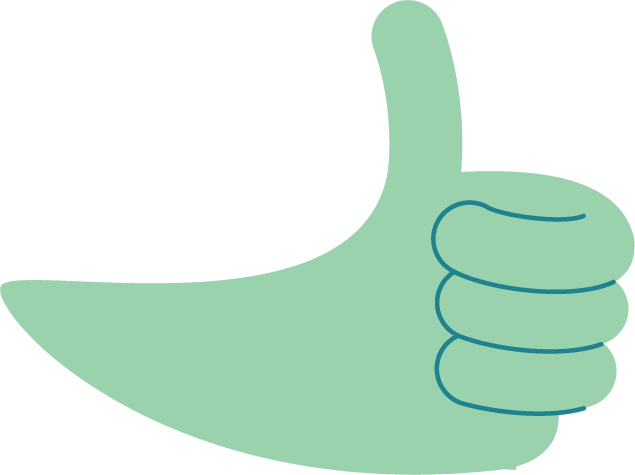 Brilliance - Hand with a thumbs up