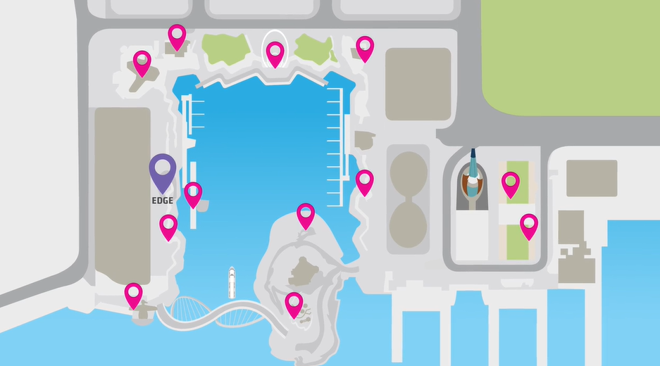Map of EDGE at Elizabeth Quay
