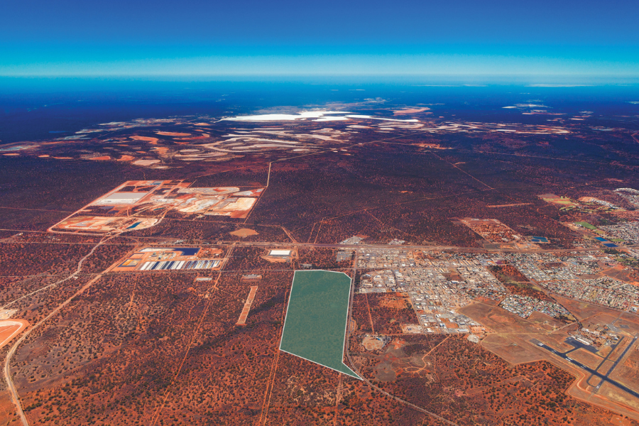 Yilkari Industrial Park boundary outline. 