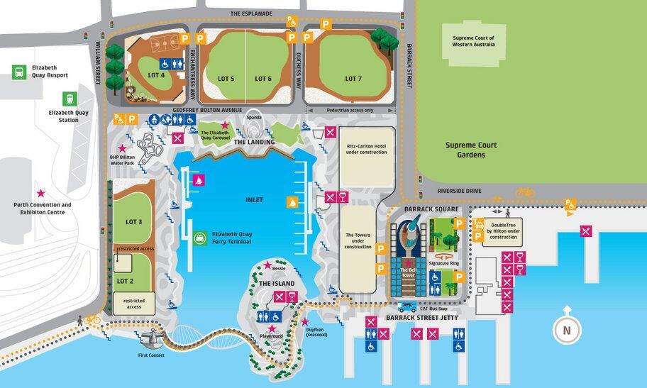 Elizabeth Quay See Do DevelopmentWA Shaping Our State S Future   Elizabeth Quay Amenities Map 1200x720 