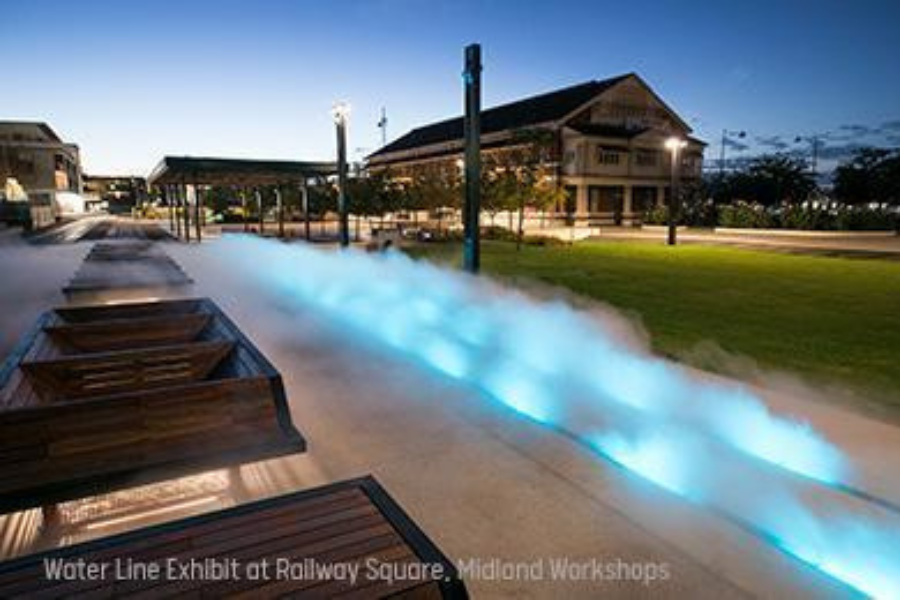The Water Line at Railway Square 