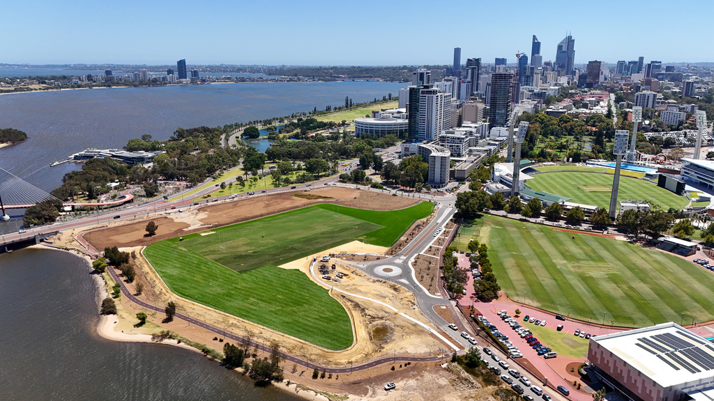 An aerial of the Waterbank site. 