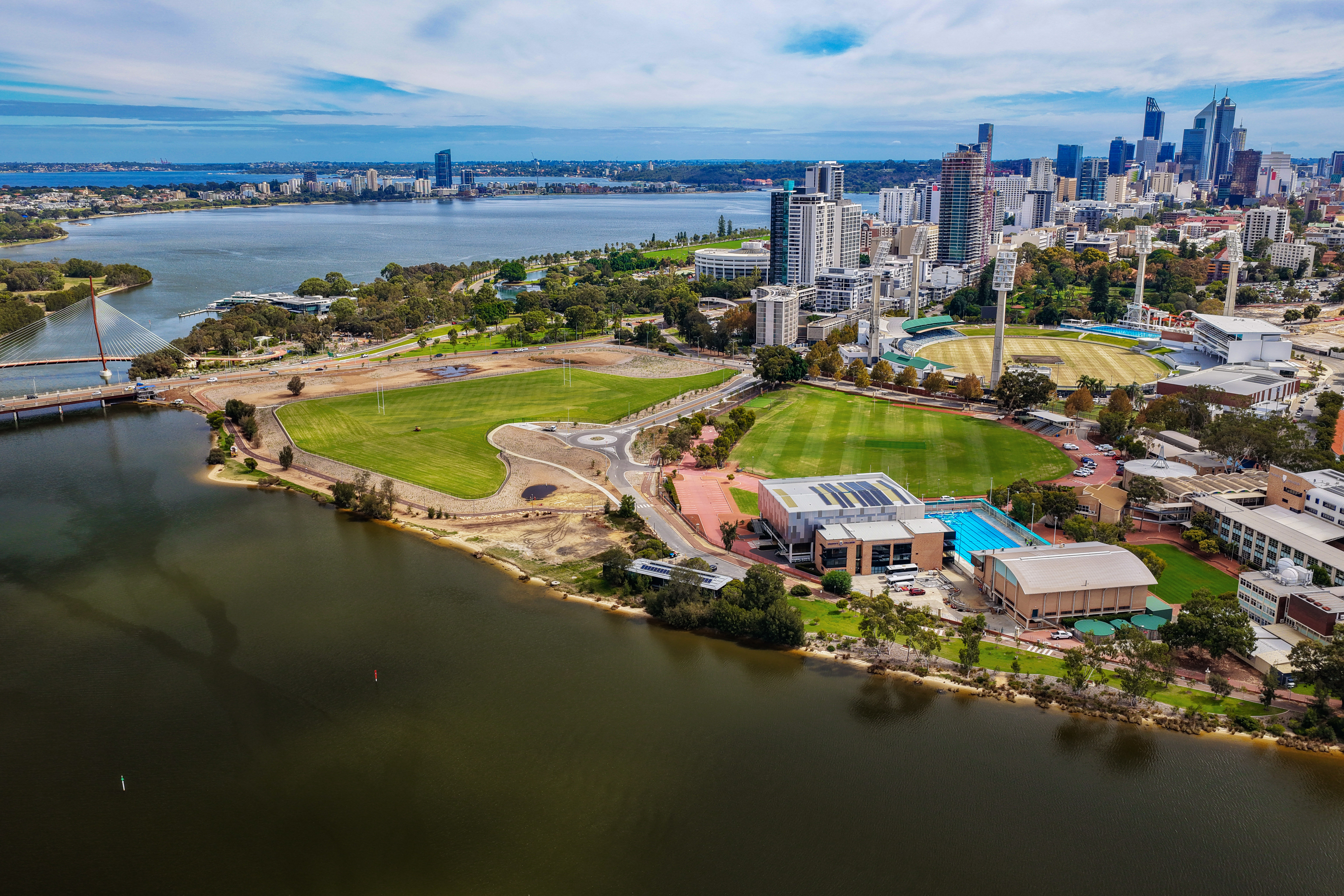 An aerial of the Waterbank site.