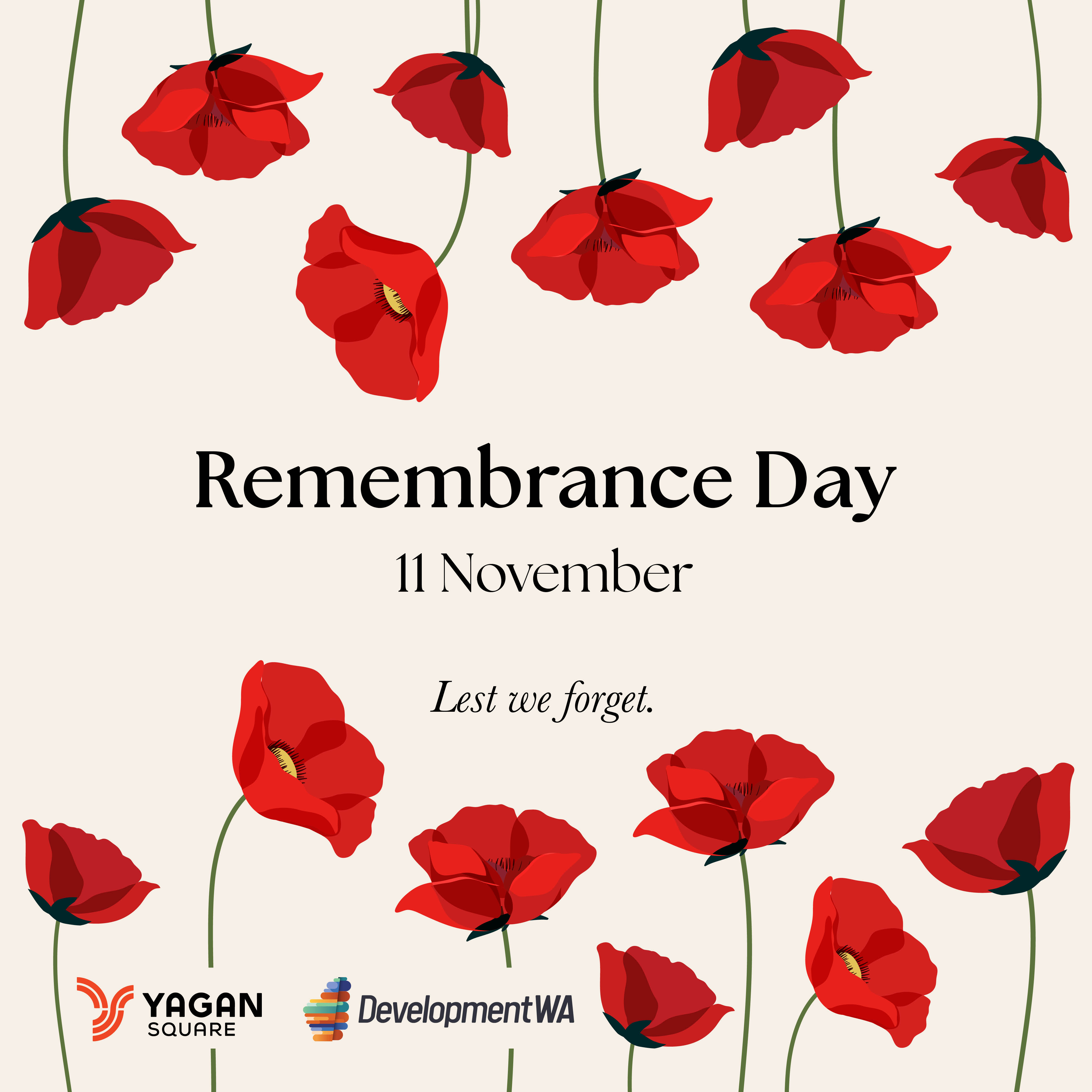 Remembrance Day at Yagan Square