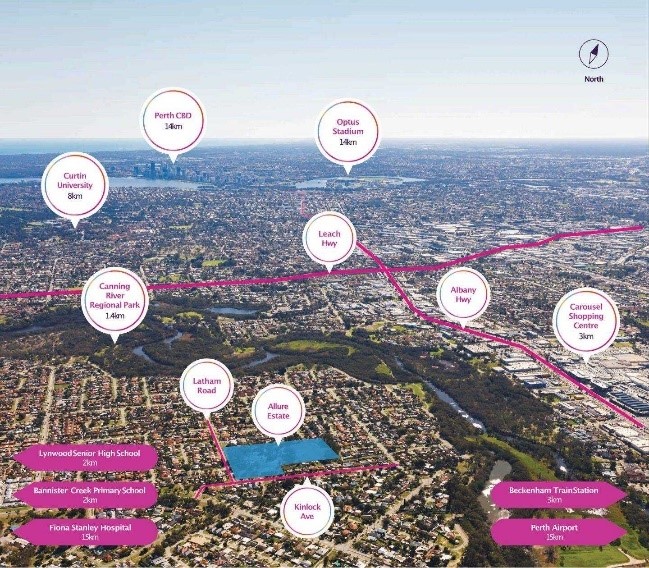 Allure estate aerial map