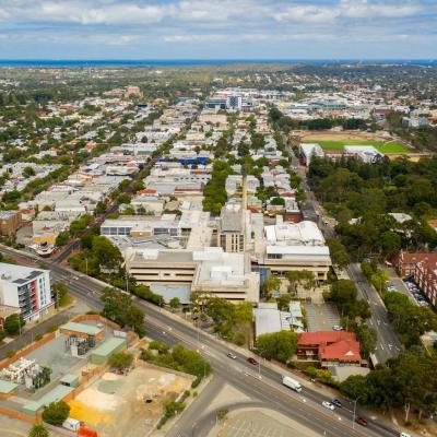 An aerial showing Subiaco