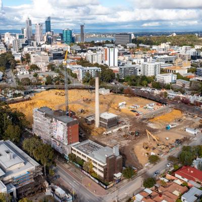 Demolition of the hospital took many months to complete
