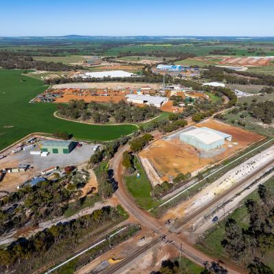 Aerial of Avon Industrial Park in August 2025