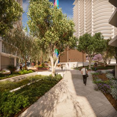 Construction has now started to transform 1909 into an inner-city village