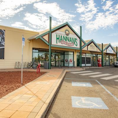 Hannans Boulevard Shopping Centre is a short distance away