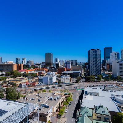 The view from one of the apartments at 195 Pier Street