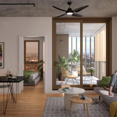 Artist impression of 195 Pier Street apartment (internal)